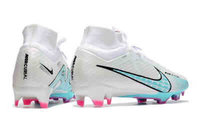 Unisex Nike Air Zoom Mercurial Superfly 9 Elite FG Football Boots - White/Blue/Black