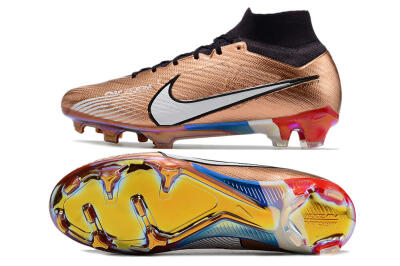 Unisex Nike Air Zoom Mercurial Vapor 15 Elite FG Football Boots - Gold/White/Black