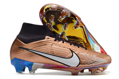 Unisex Nike Air Zoom Mercurial Vapor 15 Elite FG Football Boots - Gold/White/Black