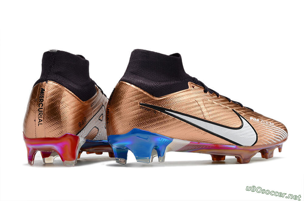 Unisex Nike Air Zoom Mercurial Vapor 15 Elite FG Football Boots - Gold/White/Black 6