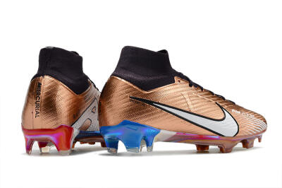 Unisex Nike Air Zoom Mercurial Vapor 15 Elite FG Football Boots - Gold/White/Black