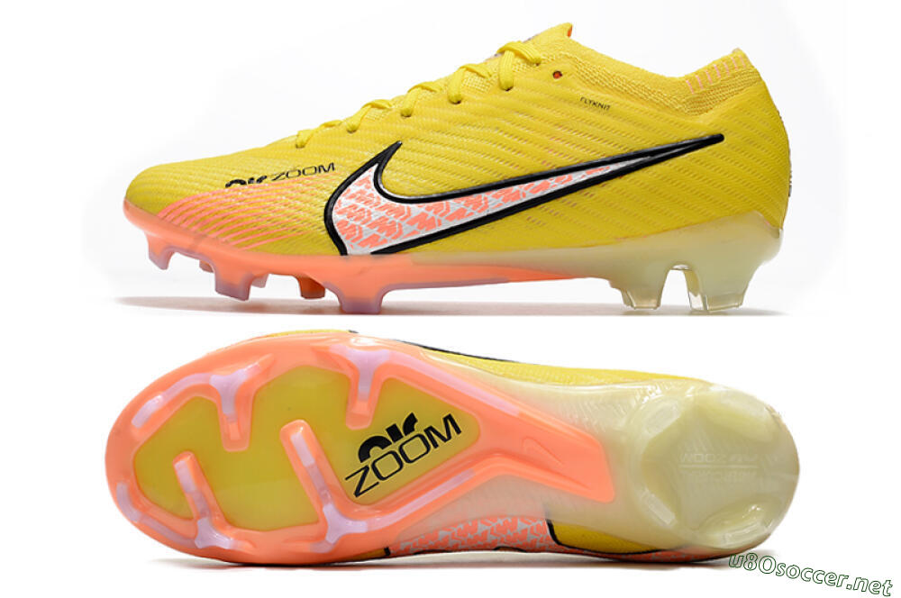 Men's Nike Air Zoom Mercurial Vapor 15 Elite FG Football Boots - Yellow/Pink 1