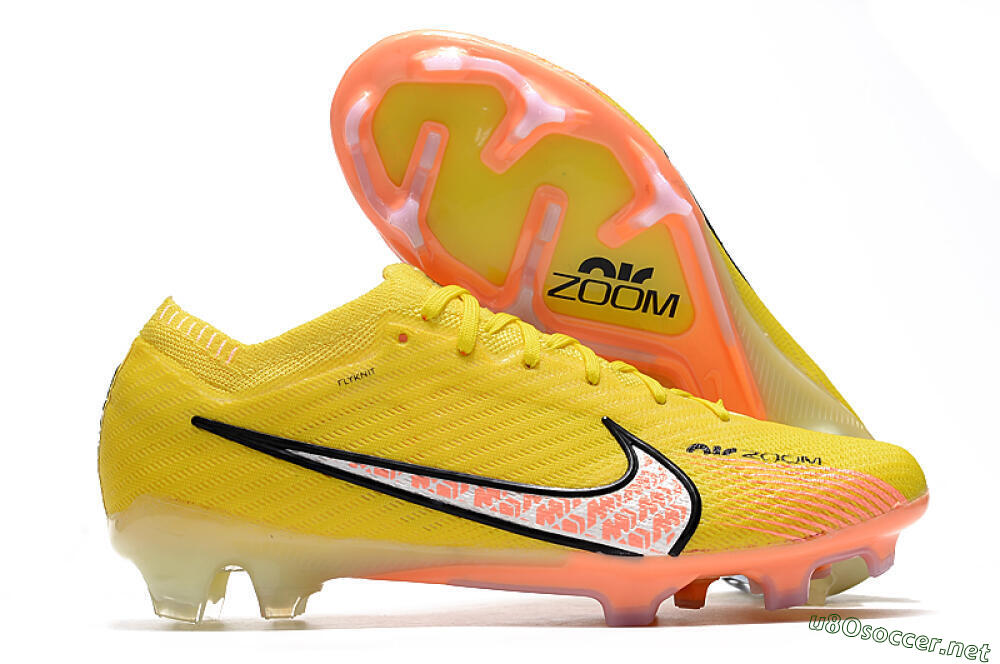 Men's Nike Air Zoom Mercurial Vapor 15 Elite FG Football Boots - Yellow/Pink 2