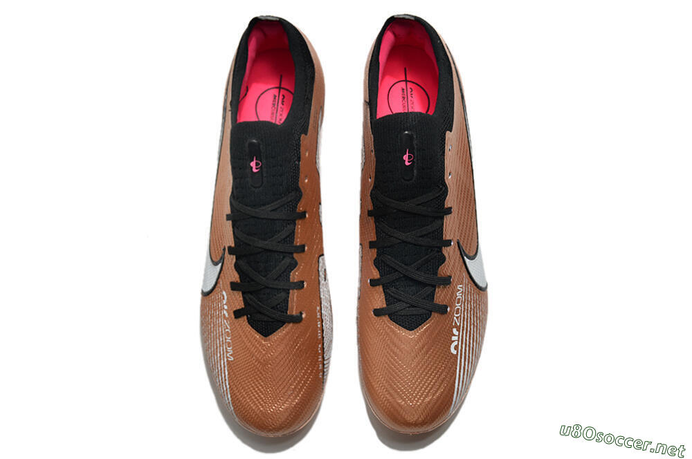 Men's Nike Air Zoom Mercurial Vapor 15 Elite FG Football Boots - Gold/White/Black 4