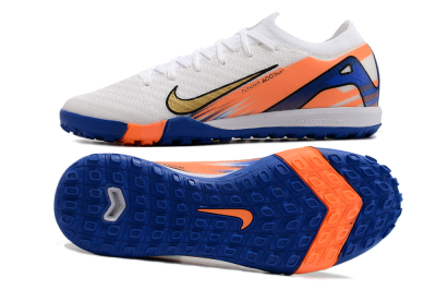 Men's Nike Air Zoom Mercurial Vapor 16 Elite TF Football Shoes - White/Orange/Blue