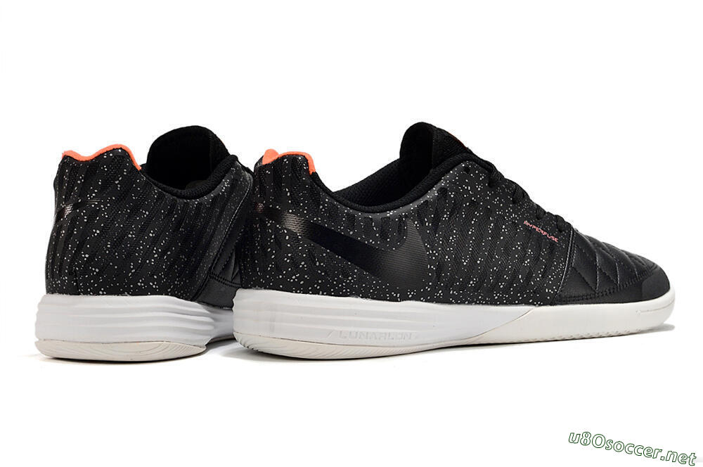 Unisex Nike Lunar Gato 2 TF Football Shoes - Black/White/Orange 5