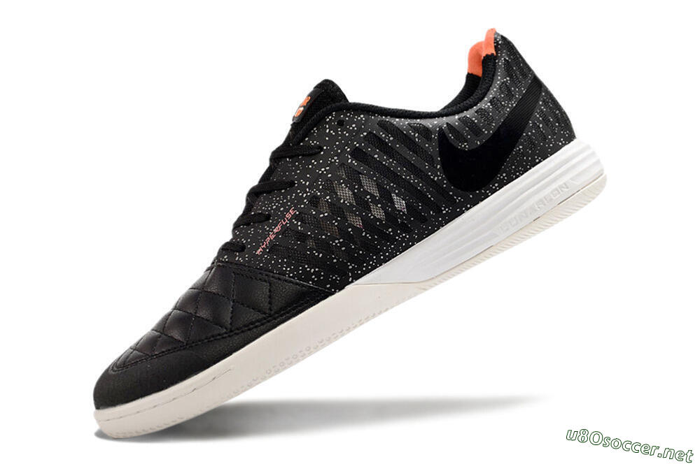 Unisex Nike Lunar Gato 2 TF Football Shoes - Black/White/Orange 6