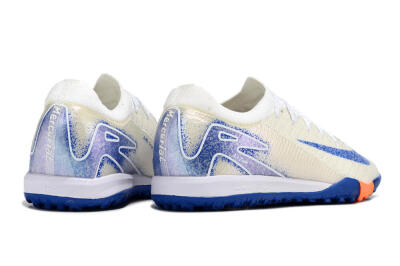 Men's Nike Air Zoom Mercurial Vapor 16 Elite TF Football Shoes - White/Blue/Orange