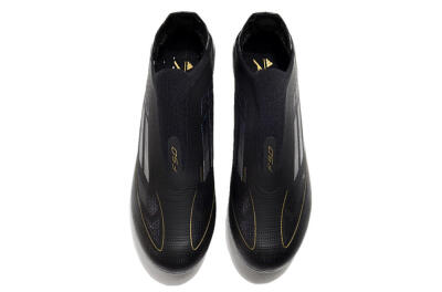 Unisex Adidas F50+ Adizero FG Football Boots - Black/Purple/Gold
