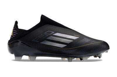 Unisex Adidas F50+ Adizero FG Football Boots - Black/Purple/Gold