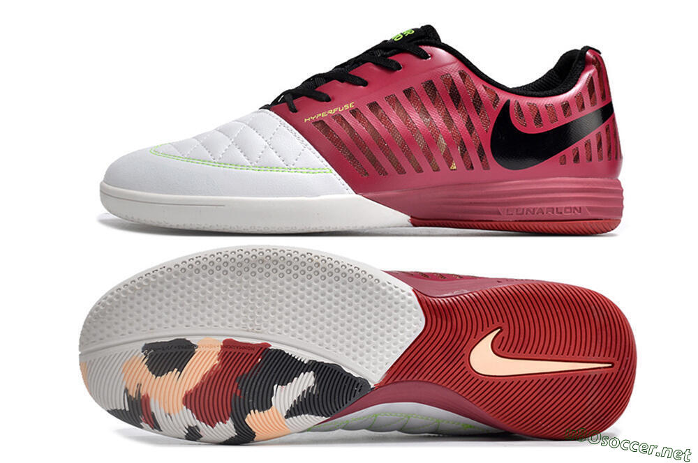 Unisex Nike Lunar Gato 2 IC Football Shoes - White/Red/Black 1