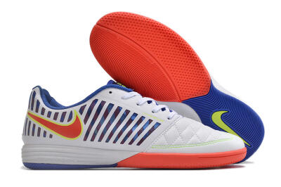 Unisex Nike Lunar Gato 2 IC Football Shoes - White/Blue/Red