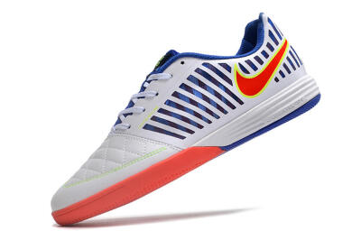 Unisex Nike Lunar Gato 2 IC Football Shoes - White/Blue/Red