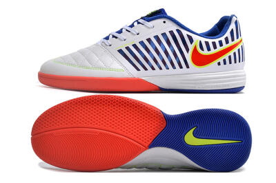 Unisex Nike Lunar Gato 2 IC Football Shoes - White/Blue/Red