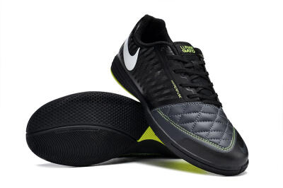 Unisex Nike Lunar Gato 2 IC Football Shoes - Black/White/Yellow