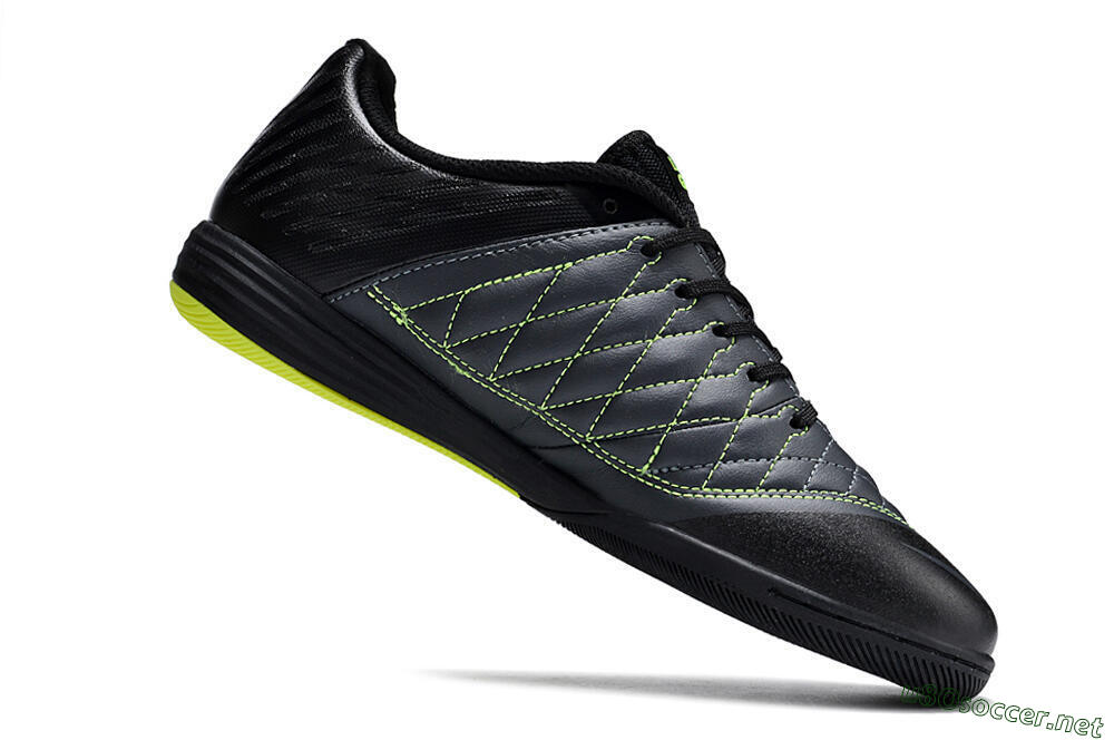 Unisex Nike Lunar Gato 2 IC Football Shoes - Black/White/Yellow 5