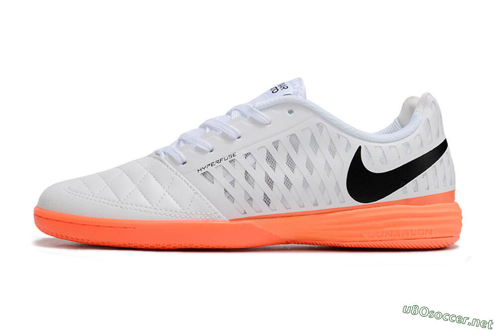 Unisex Nike Lunar Gato 2 IC Football Shoes - White/Black/Orange 0