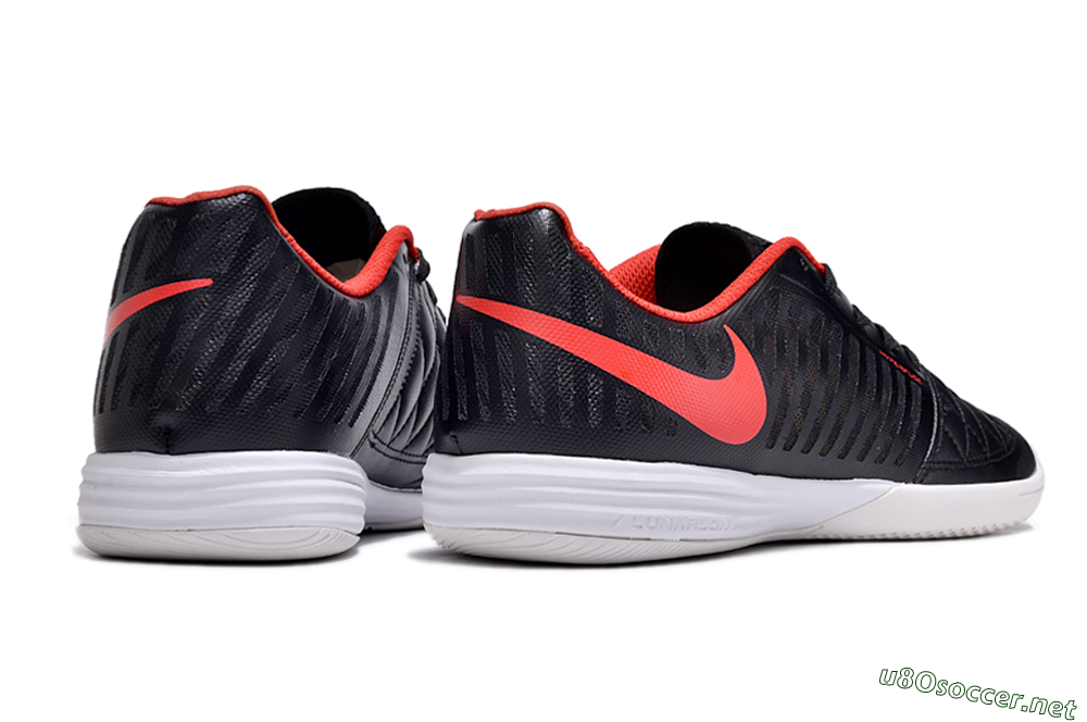 Unisex Nike Lunar Gato 2 IC Football Shoes - Black/Red/White 6