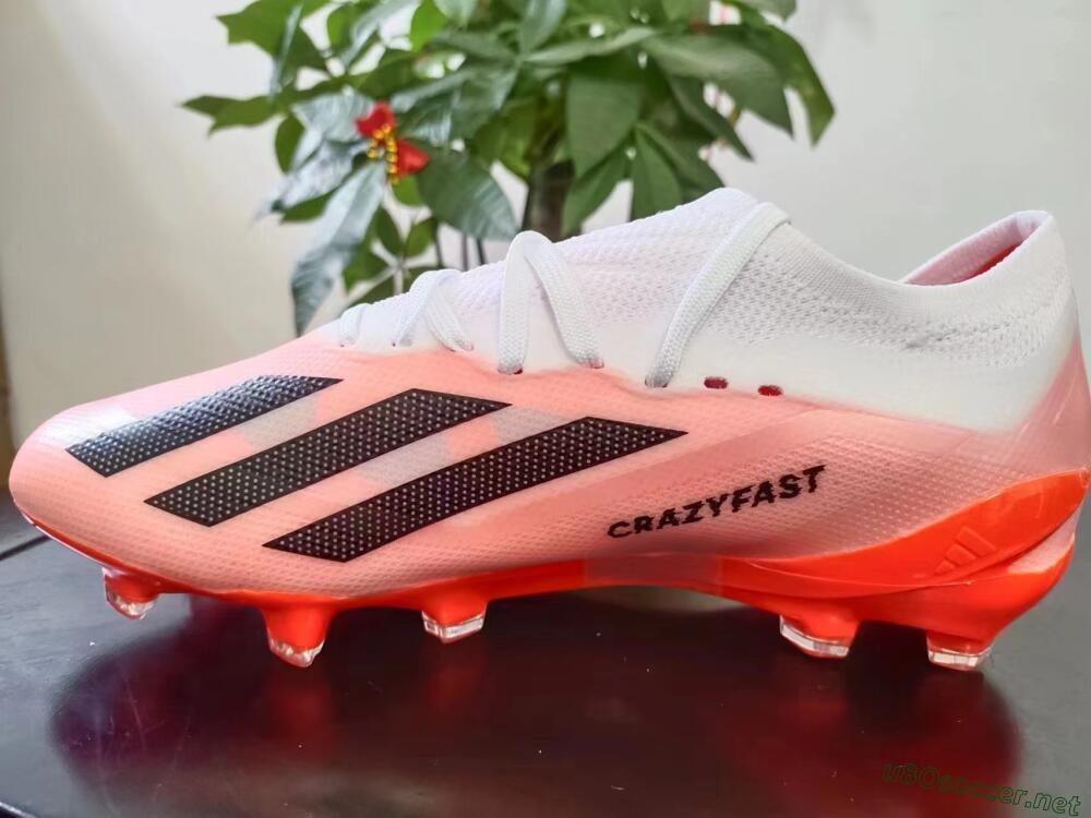 Men's Adidas X Crazyfast.1 FG Football Boots - White/Red/Black