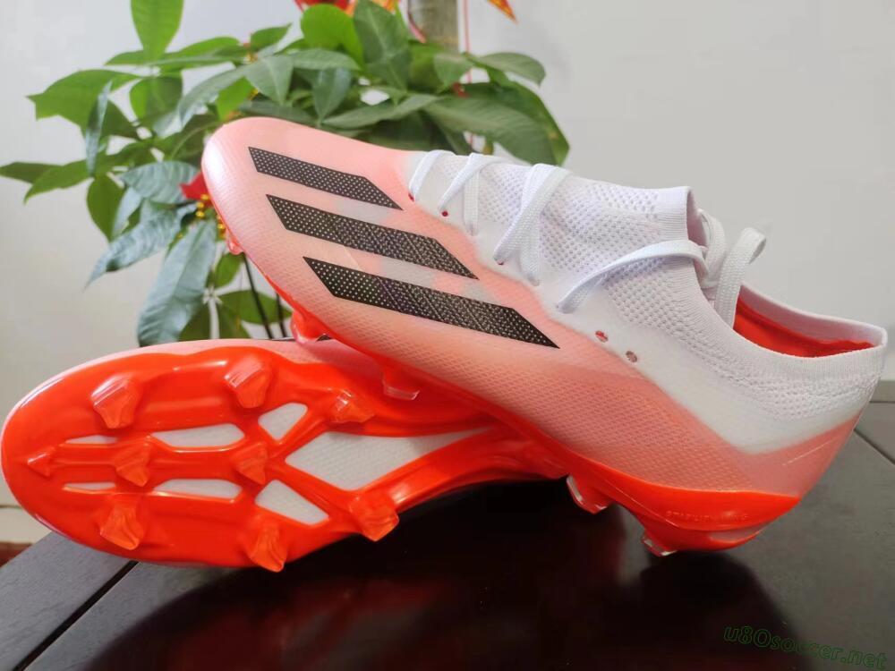 Men's Adidas X Crazyfast.1 FG Football Boots - White/Red/Black