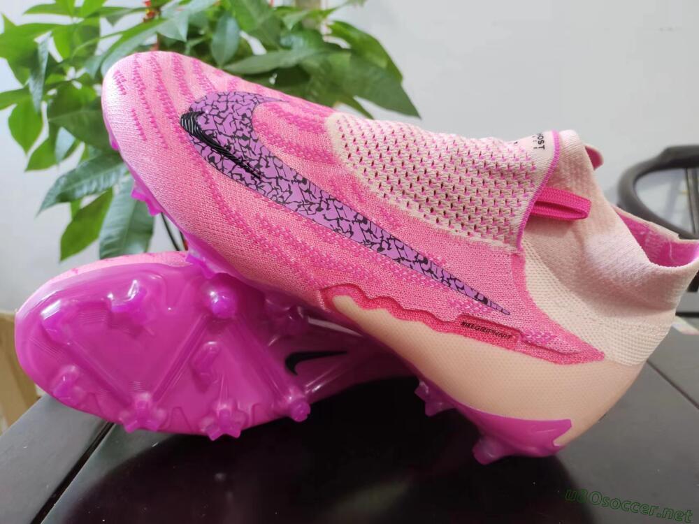 Men's Nike Phantom GX Elite DF Link FG Football Boots - Pink/Black/Gold