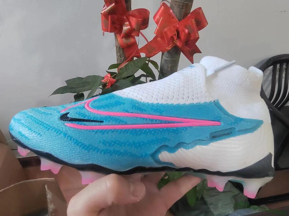 Men's Nike Phantom GX Elite DF FG Football Boots - Blue/Pink/White