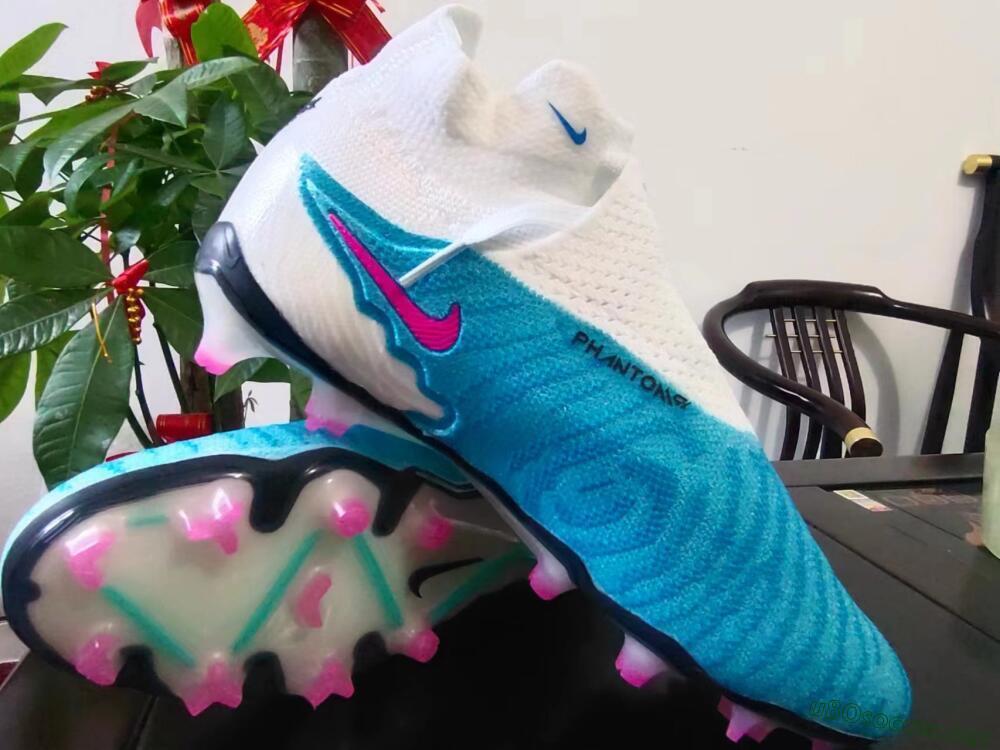 Men's Nike Phantom GX Elite DF FG Football Boots - Blue/Pink/White
