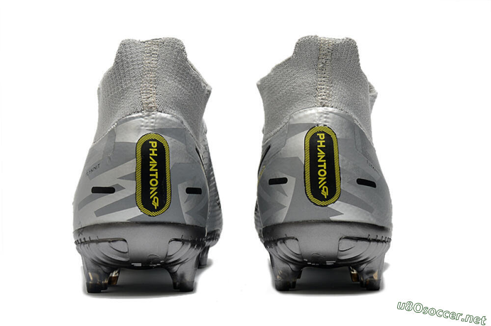 Men's Nike Phantom Scorpion Elite DF FG Football Boots - Silver/Yellow/Black 5