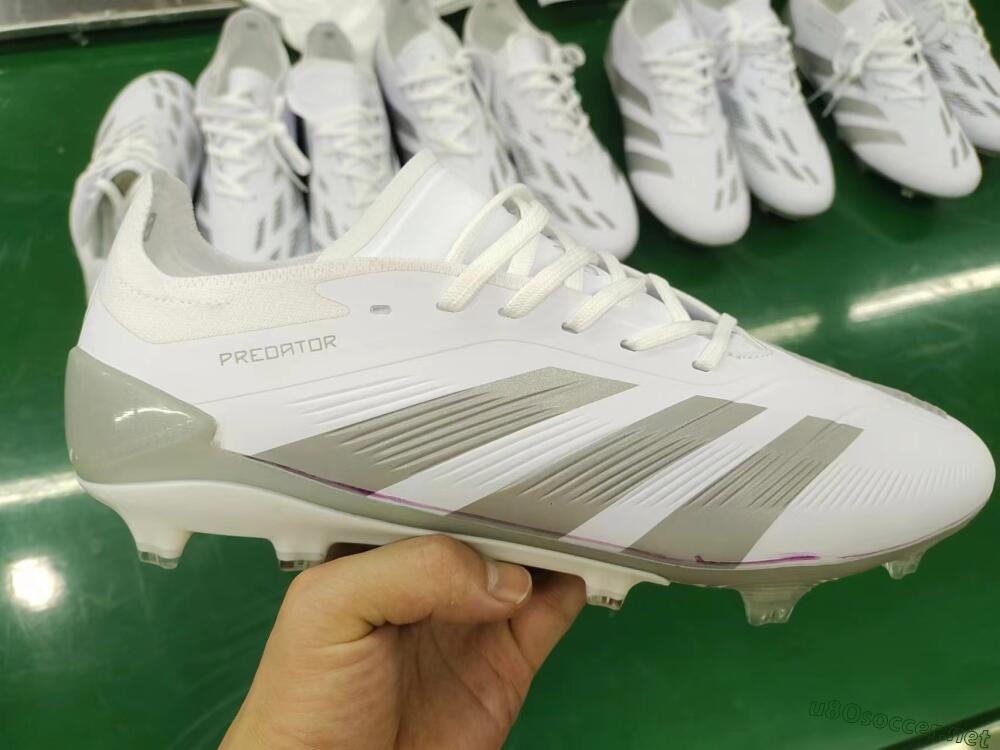 Men's Adidas Predator Accuracy.1 FG Football Boots - White/Silver/Grey