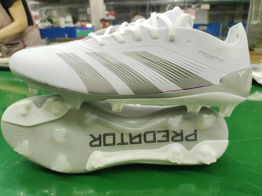 Men's Adidas Predator Accuracy.1 FG Football Boots - White/Silver/Grey
