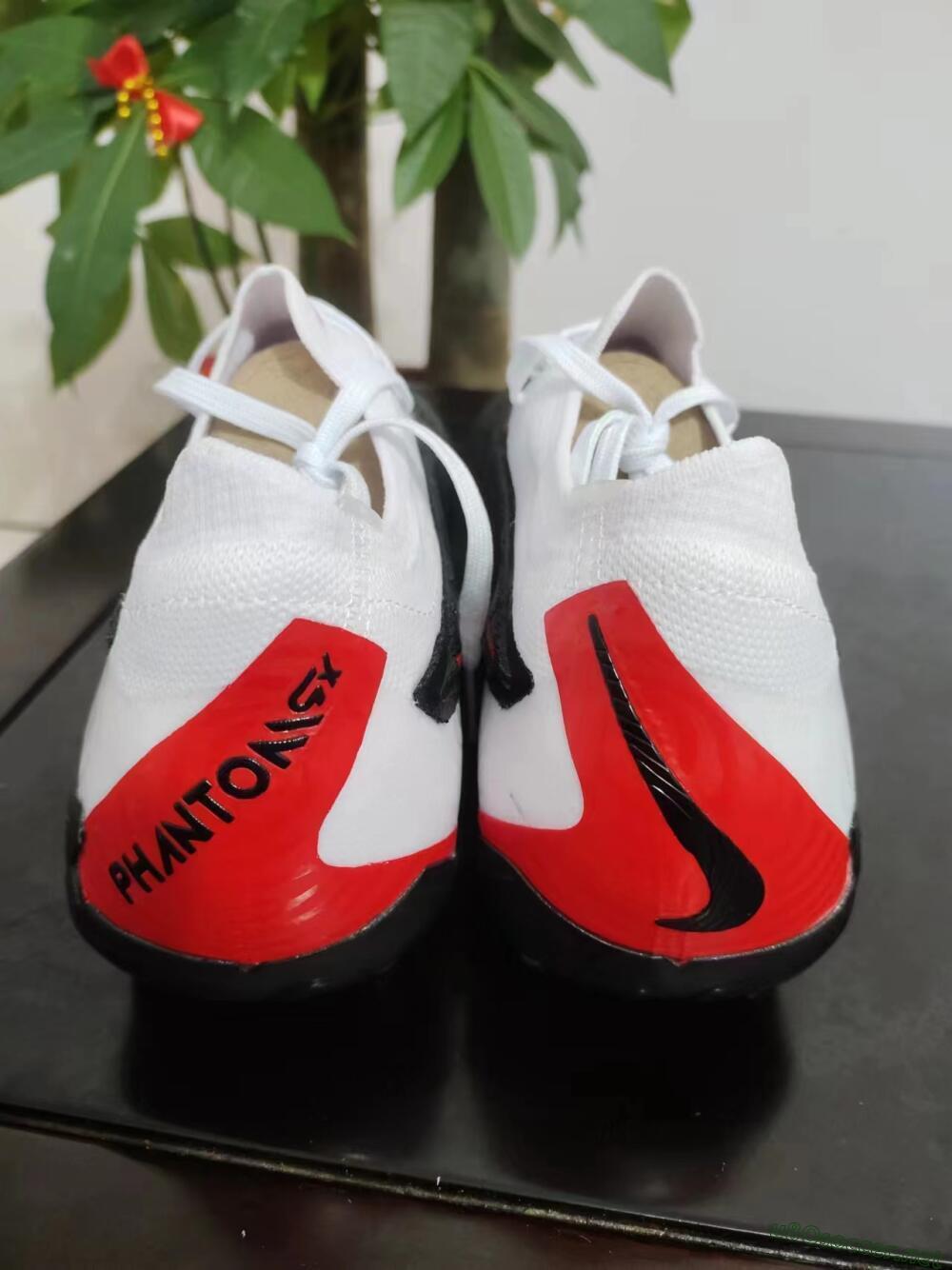 Men's Nike Phantom GX Elite FG Football Boots - Black/White/Red