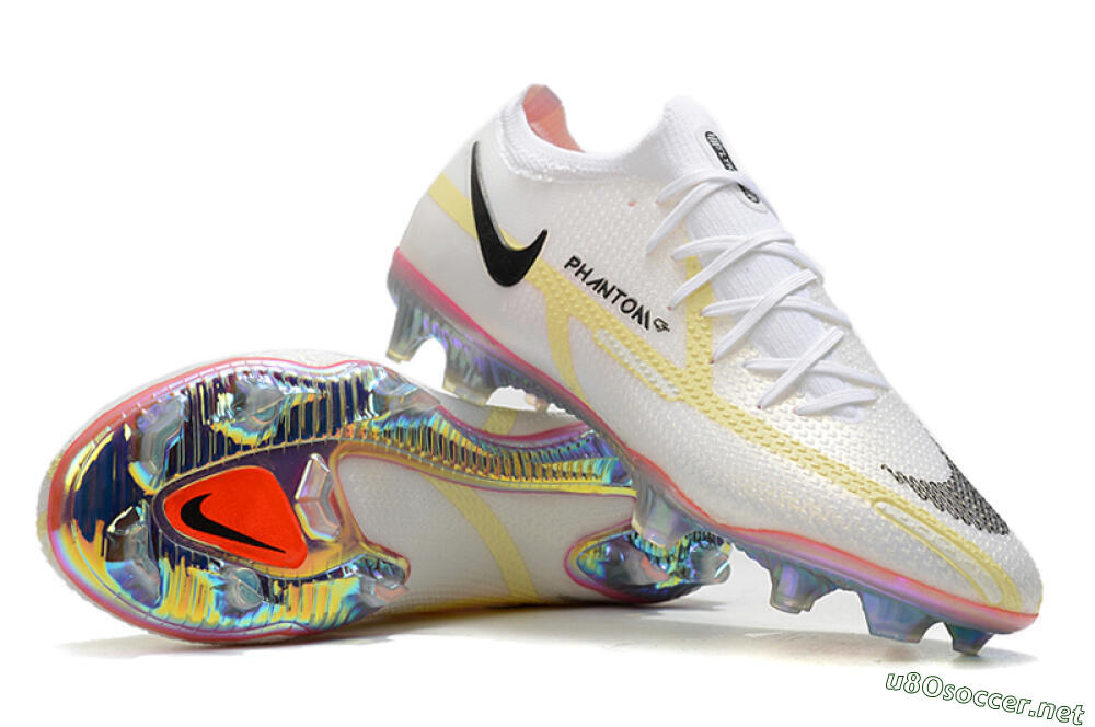Men's Nike Phantom GT 2 Elite FG Football Boots - White/Yellow/Black 3