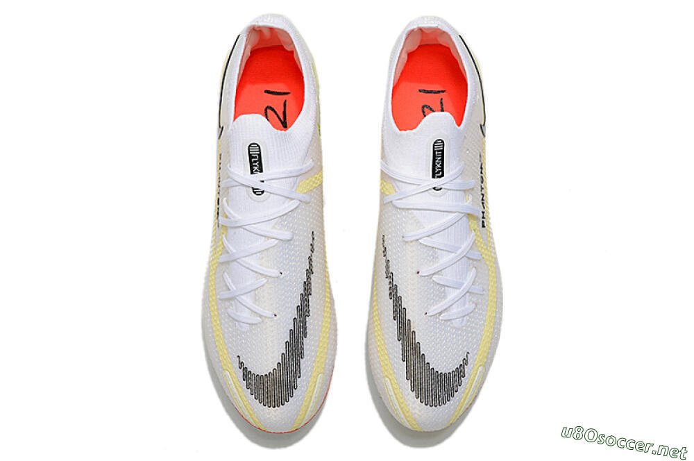 Men's Nike Phantom GT 2 Elite FG Football Boots - White/Yellow/Black 4