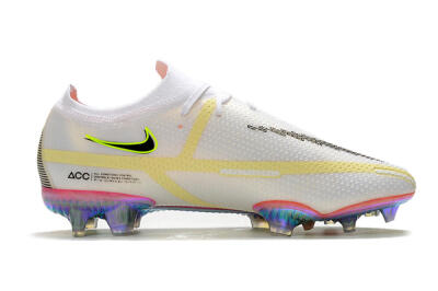 Men's Nike Phantom GT 2 Elite FG Football Boots - White/Yellow/Black
