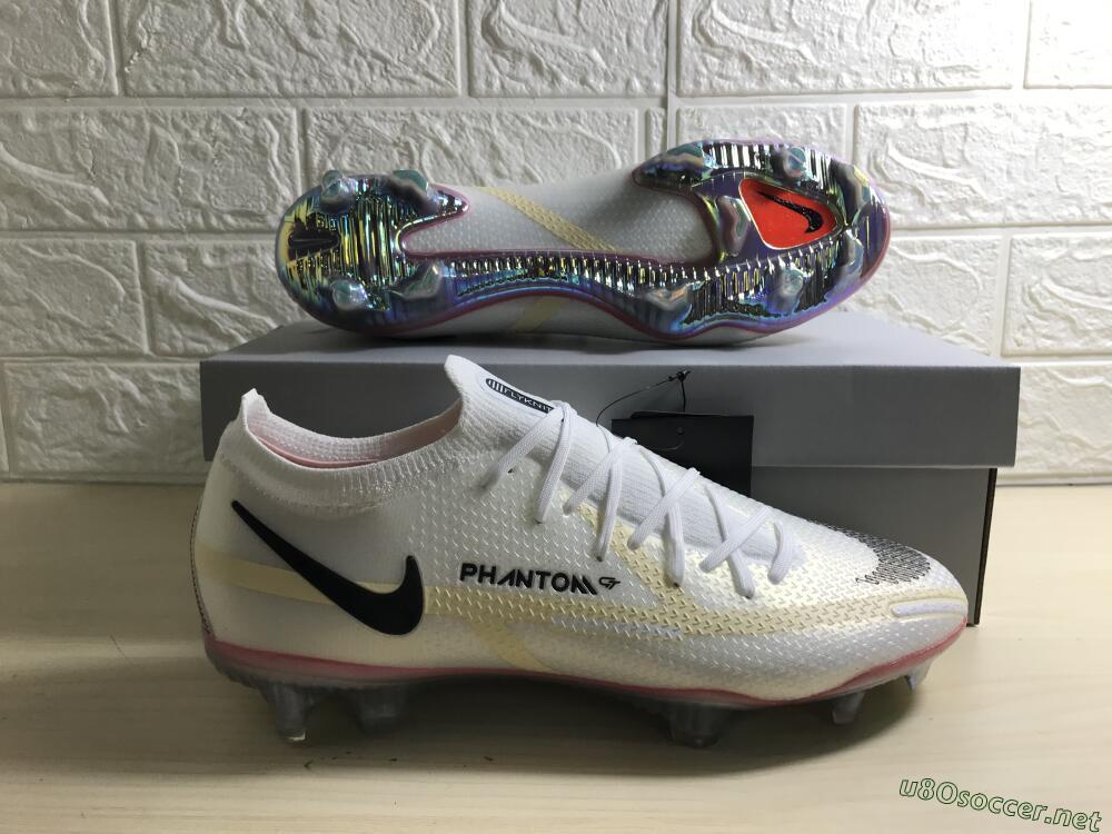 Men's Nike Phantom GT 2 Elite FG Football Boots - White/Yellow/Black