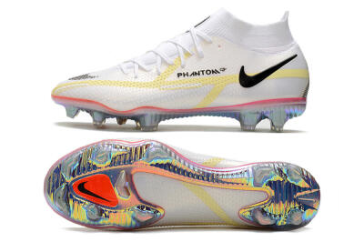 Men's Nike Phantom GT 2 Elite DF FG Football Boots - White/Yellow/Black