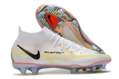 Men's Nike Phantom GT 2 Elite DF FG Football Boots - White/Yellow/Black