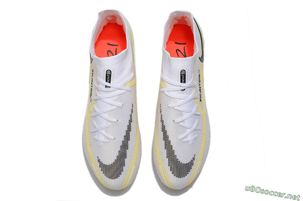 Men's Nike Phantom GT 2 Elite DF FG Football Boots - White/Yellow/Black 4