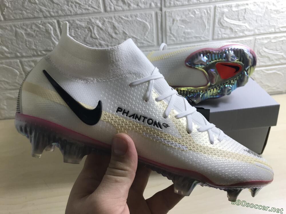 Men's Nike Phantom GT 2 Elite DF FG Football Boots - White/Yellow/Black