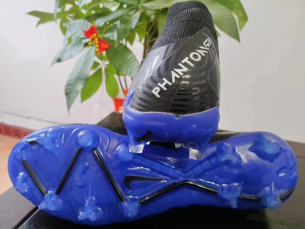 Men's Nike Phantom GX Elite FG Football Boots - Black/Grey/Blue