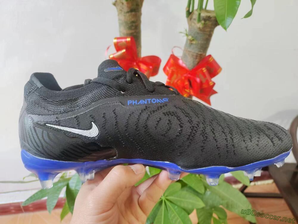 Men's Nike Phantom GX Elite FG Football Boots - Black/Grey/Blue