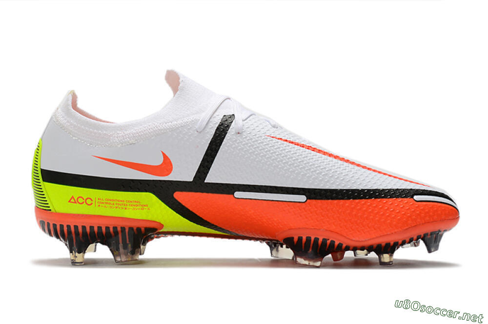 Men's Nike Phantom GT 2 Elite FG Football Boots - White/Red/Green 7