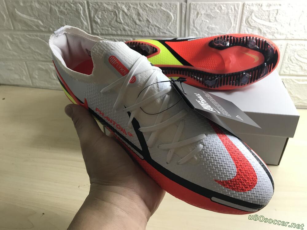 Men's Nike Phantom GT 2 Elite FG Football Boots - White/Red/Green