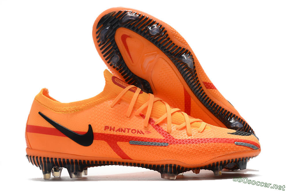 Men's Nike Phantom GT 2 Elite FG Football Boots - Orange/Black 2