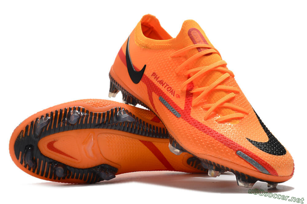 Men's Nike Phantom GT 2 Elite FG Football Boots - Orange/Black 3