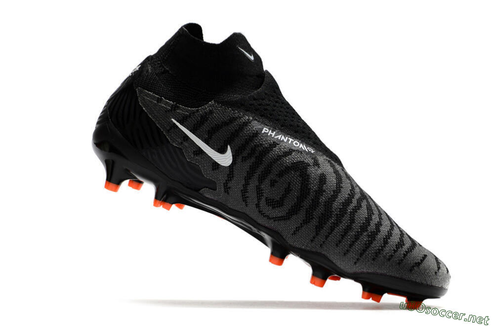 Men's Nike Phantom GX Elite DF FG Football Boots - Black/White 4
