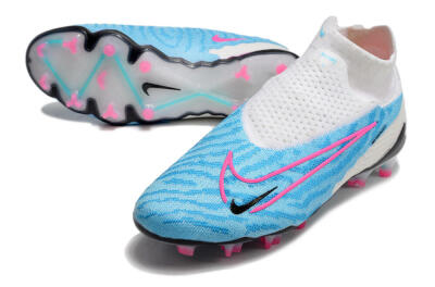 Men's Nike Phantom GX Elite DF FG Football Boots - Blue/White/Pink