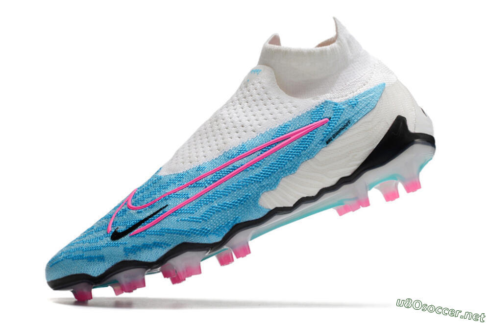 Men's Nike Phantom GX Elite DF FG Football Boots - Blue/White/Pink 5