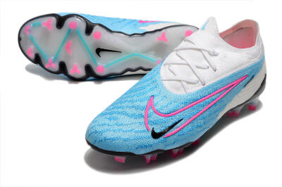 Men's Nike Phantom GX Elite FG Football Boots - Blue/White/Pink