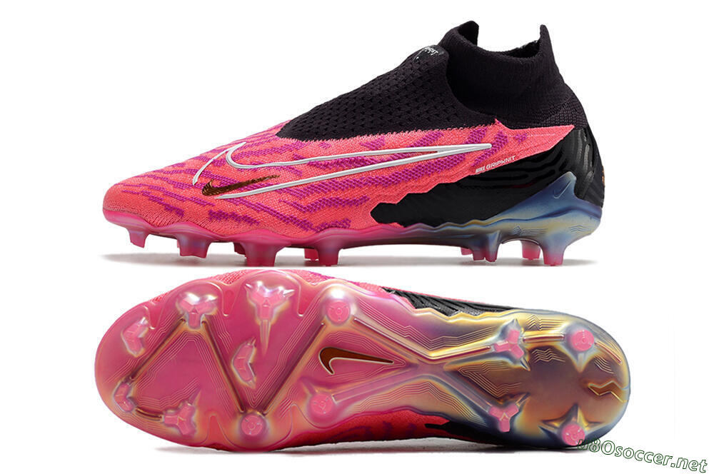 Men's Nike Phantom GX Elite DF Link FG Football Boots - Pink/Black 1